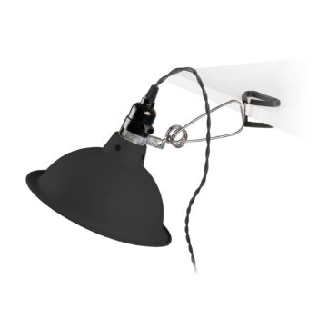 Upínacia lampa Pepper, čierna