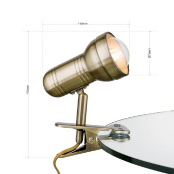 Upínacia lampa Samal patina