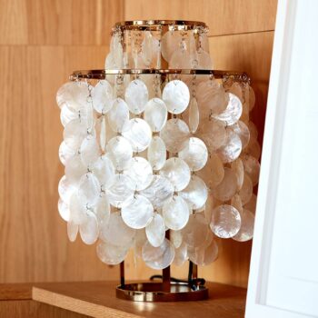 VERPAN Fun 2TM - Perleťová stolová lampa, mosadz