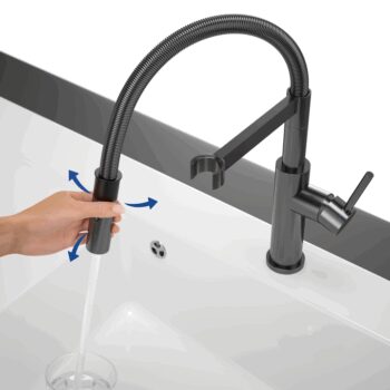 VILLEROY & BOCH VILLEROY & BOCH - Drezová batéria Steel Expert 2.0, odnímateľná sprcha, antracit 92800005