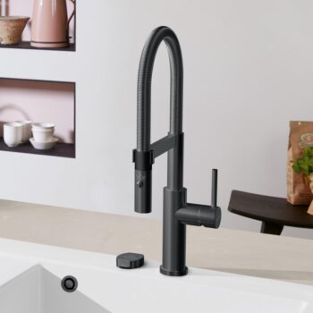 VILLEROY & BOCH VILLEROY & BOCH - Drezová batéria Steel Expert Compact, odnímateľná sprcha, antracit 92730005