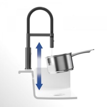 VILLEROY & BOCH VILLEROY & BOCH - Drezová batéria Steel Expert Compact, odnímateľná sprcha, antracit 92730005