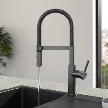 VILLEROY & BOCH VILLEROY & BOCH - Drezová batéria Steel Expert Compact, odnímateľná sprcha, antracit 92730005