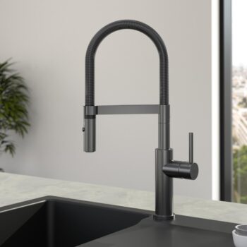 VILLEROY & BOCH VILLEROY & BOCH - Drezová batéria Steel Expert Compact, odnímateľná sprcha, antracit 92730005