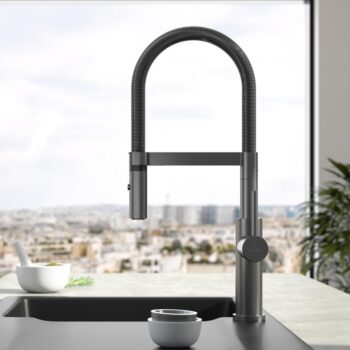 VILLEROY & BOCH VILLEROY & BOCH - Drezová batéria Steel Expert Compact, odnímateľná sprcha, antracit 92730005