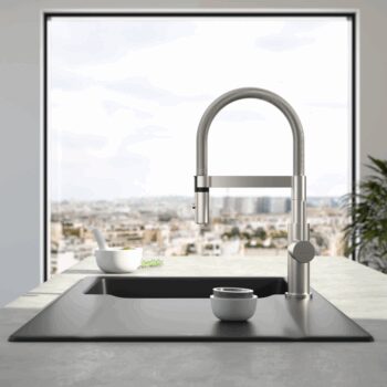 VILLEROY & BOCH VILLEROY & BOCH - Drezová batéria Steel Expert Compact, odnímateľná sprcha, nerez 927300LC