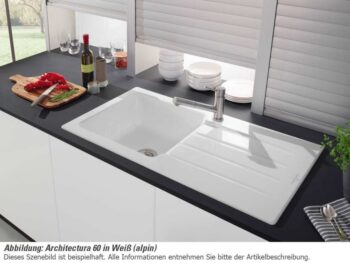 VILLEROY & BOCH VILLEROY & BOCH - Keramický drez Architectura 60 Cream nástavný 1000 x 510 bez excentra 336001KR