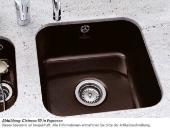 VILLEROY & BOCH VILLEROY & BOCH - Keramický drez Cisterna 50 White alpin podstavný 445 x 445 bez excentra 670301R1