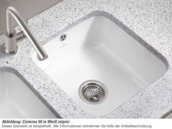 VILLEROY & BOCH VILLEROY & BOCH - Keramický drez Cisterna 50 White alpin podstavný 445 x 445 bez excentra 670301R1