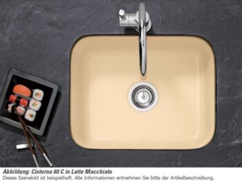 VILLEROY & BOCH VILLEROY & BOCH - Keramický drez Cisterna 60C chromit podstavný 550 x 440 bez excentra 670601J0