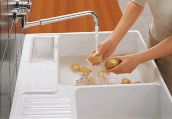 VILLEROY & BOCH VILLEROY & BOCH - Keramický drez Double-bowl sink Stone white modulový 895 x 630 x 220 bez excentra 632391RW