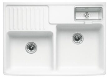 VILLEROY & BOCH VILLEROY & BOCH - Keramický drez Double-bowl sink Stone white modulový 895 x 630 x 220 bez excentra 632391RW