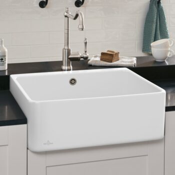 VILLEROY & BOCH VILLEROY & BOCH - Keramický drez Farmhouse 60 X (= Spülstein 60 X) White alpin modulový 595 x 500 x 200 bez excentra 636001R1