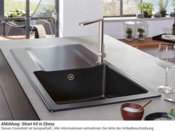 VILLEROY & BOCH VILLEROY & BOCH - Keramický drez Siluet 60 Stone white nástavný 1000 x 510 bez excentra 333601RW