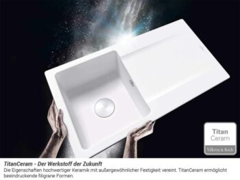 VILLEROY & BOCH VILLEROY & BOCH - Keramický drez Siluet 60 Stone white nástavný 1000 x 510 bez excentra 333601RW