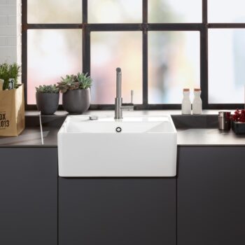VILLEROY & BOCH VILLEROY & BOCH - Keramický drez Single-bowl sink Stone white modulový 595 x 630 x 220 bez excentra 632061RW