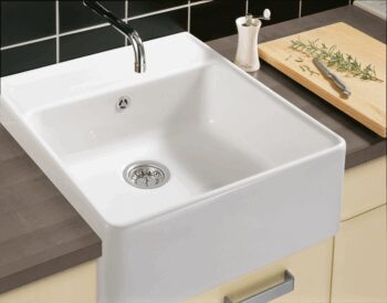 VILLEROY & BOCH VILLEROY & BOCH - Keramický drez Single-bowl sink Stone white modulový 595 x 630 x 220 bez excentra 632061RW