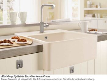 VILLEROY & BOCH VILLEROY & BOCH - Keramický drez Single-bowl sink Stone white modulový 595 x 630 x 220 bez excentra 632061RW