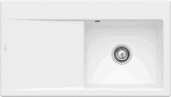 VILLEROY & BOCH VILLEROY & BOCH - Keramický drez Subway Style 50 Stone white nástavný 900 x 510 bez excentru 335101RW