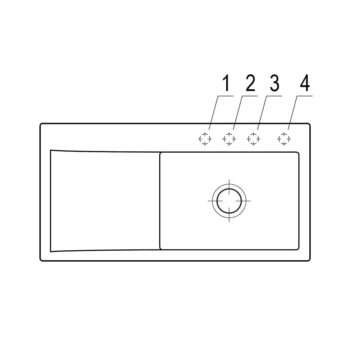 VILLEROY & BOCH VILLEROY & BOCH - Keramický drez Subway Style 50 White alpín nadstavný 900 x 510 bez excentru 335101R1