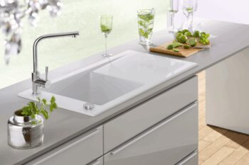 VILLEROY & BOCH VILLEROY & BOCH - Keramický drez Timeline 50 White alpin nástavný 900 x 510 bez excentra 330701R1