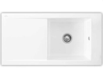 VILLEROY & BOCH VILLEROY & BOCH - Keramický drez Timeline 60 White alpin nástavný 1000 x 510 bez excentra 679001R1