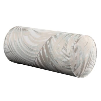 Valček jednoduchý, béžové a krémové palmové listy na bielom pozadí , Ø 16 x 40 cm, Gardenia, 142-14