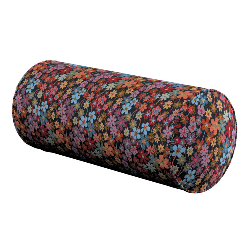 Valček jednoduchý, farebné kvety na čiernom pozadí, Ø 16 x 40 cm, Intenso Premium, 144-32 Valček jednoduchý, farebné kvety na čiernom pozadí, Ø 16 x 40 cm, Intenso Premium, 144-32