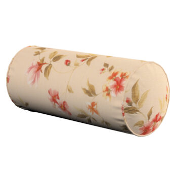 Valček jednoduchý, jemané ružové kvety na svetlom ľanovom podklade, Ø 16 x 40 cm, Londres, 143-88