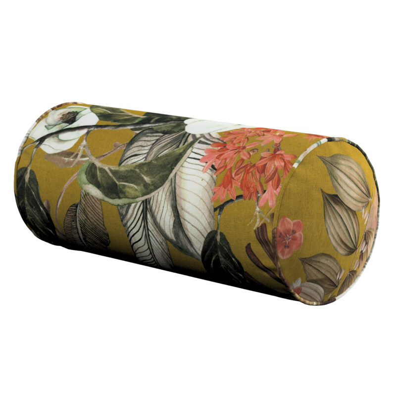Valček jednoduchý, kvety na horčicovom podklade, Ø 16 x 40 cm, Abigail, 143-09 Valček jednoduchý, kvety na horčicovom podklade, Ø 16 x 40 cm, Abigail, 143-09
