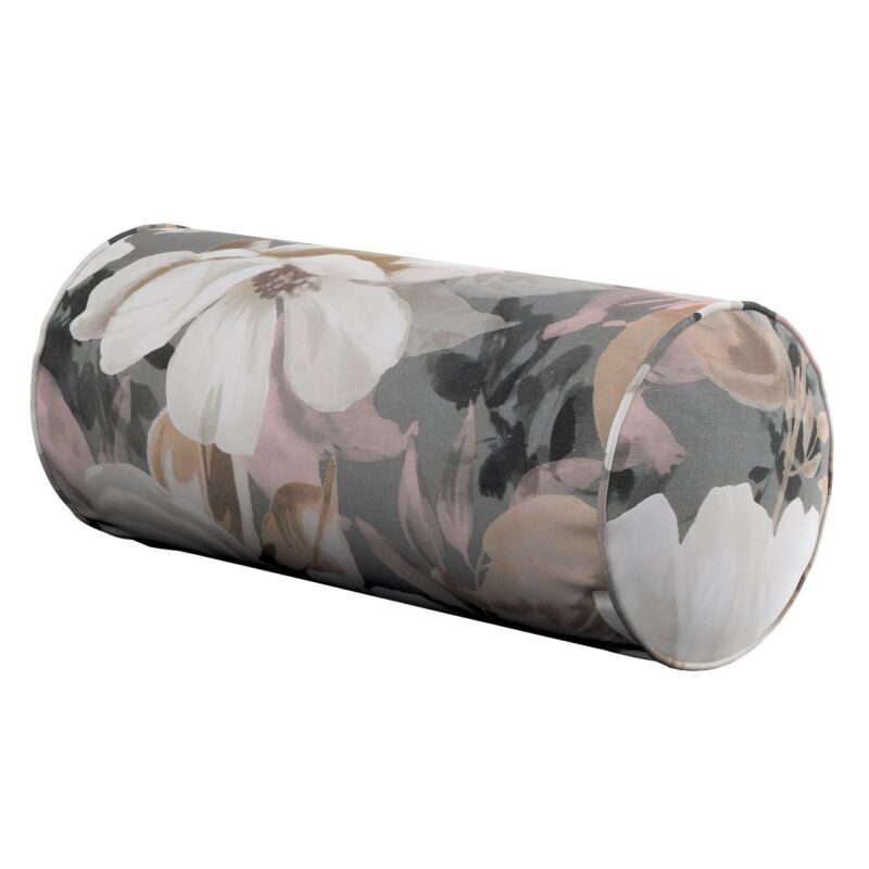 Valček jednoduchý, svetlé kvety na sivom podklade so svetlo ružovou a béžovou, Ø 16 x 40 cm, Gardenia, 142-13 Valček jednoduchý, svetlé kvety na sivom podklade so svetlo ružovou a béžovou, Ø 16 x 40 cm, Gardenia, 142-13