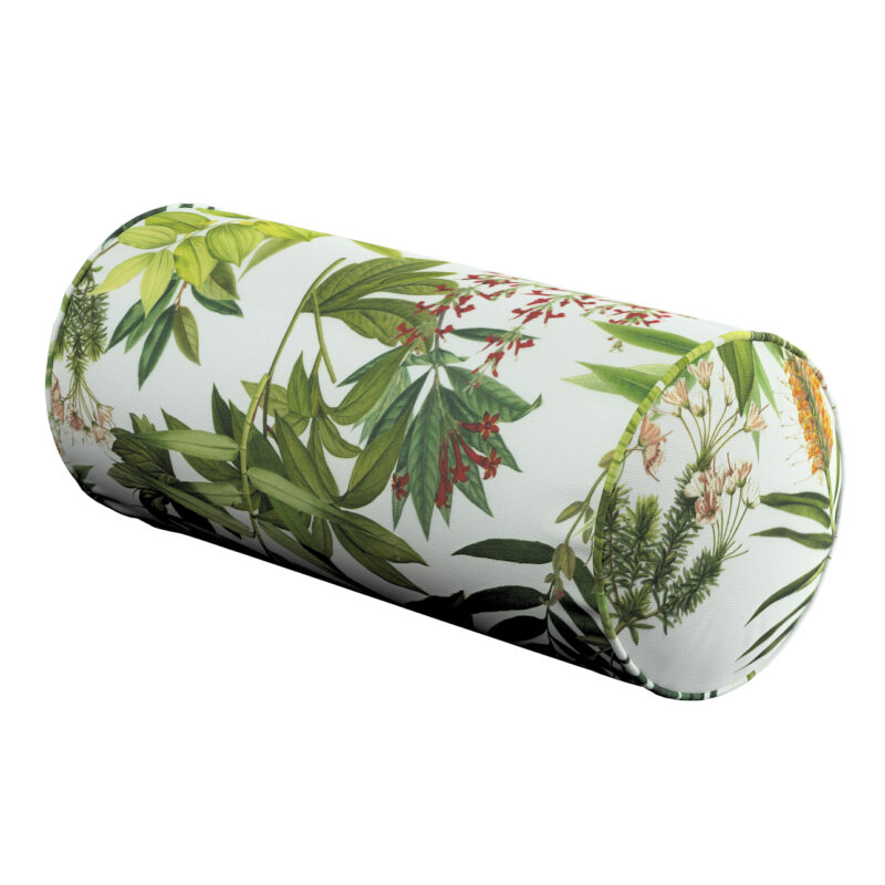 Valček jednoduchý, zeleno - červené rastliny na bielom podklade, Ø 16 x 40 cm, Tropical Island, 143-69 Valček jednoduchý, zeleno - červené rastliny na bielom podklade, Ø 16 x 40 cm, Tropical Island, 143-69