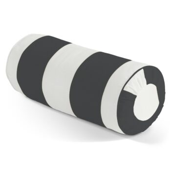 Valček so záložkami, bielo-čierne pásy, Ø 20 x 50 cm, Vintage 70's, 137-53
