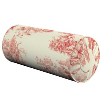 Valček so záložkami, bordový vzor na svetlobéžovom podklade, Ø 20 x 50 cm, Avinon, 132-15