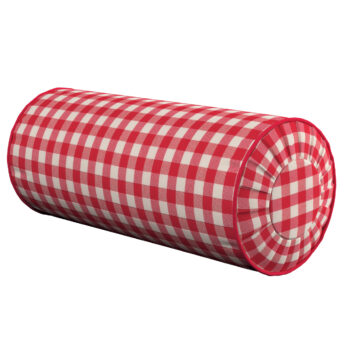 Valček so záložkami, červeno-biele káro, Ø 20 x 50 cm, Quadro, 136-16