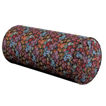 Valček so záložkami, farebné kvety na čiernom pozadí, Ø 20 x 50 cm, Intenso Premium, 144-32