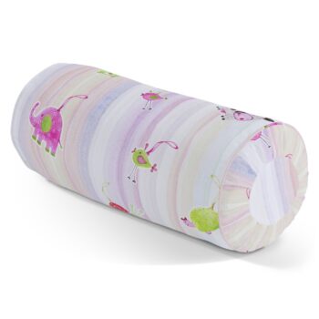 Valček so záložkami, farebné zvieratka na farebnom pozadí, Ø 20 x 50 cm, Výpredaj, 151-05