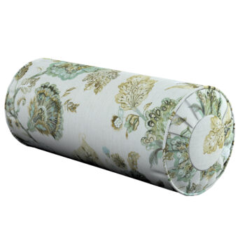 Valček so záložkami, kvety na béžovo - sivom podklade, Ø 20 x 50 cm, Flowers, 143-67