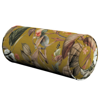 Valček so záložkami, kvety na horčicovom podklade, Ø 20 x 50 cm, Abigail, 143-09