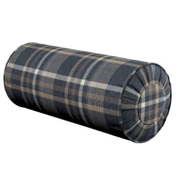 Valček so záložkami, modro - béžové káro, Ø 20 x 50 cm, Edinburg, 703-16