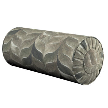 Valček so záložkami, odtiene hnedej, béžovej a zelenej, Ø 20 x 50 cm, Abigail, 143-12