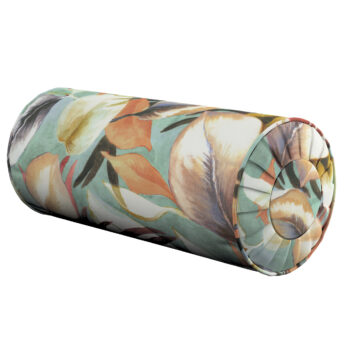 Valček so záložkami, oranžovo-gaštanovo-žlté listy na pozadí mäty, Ø 20 x 50 cm, Abigail, 143-61