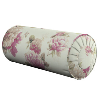 Valček so záložkami, ružovo-béžové ruže na krémovom podklade, Ø 20 x 50 cm, Londres, 141-07