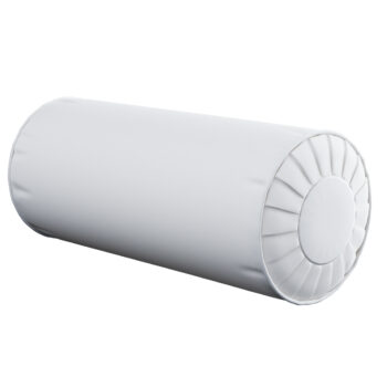 Valček so záložkami, saténová teplá biela, Ø 20 x 50 cm, Vintage 70's, 139-00