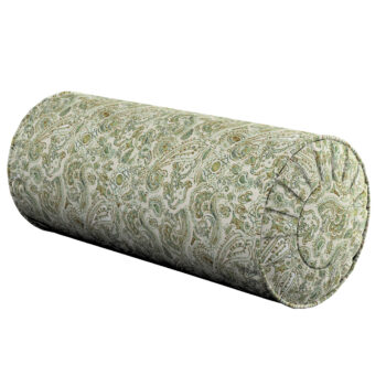 Valček so záložkami, zeleno - pomarančové vzory na béžovom podklade, Ø 20 x 50 cm, Flowers, 143-68