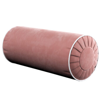 Vankúš na kolieskach s výstupkami s lemovaním, Koral, Velvet, 704-30