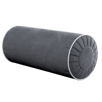 Vankúš na kolieskach s výstupkami s lemovaním, Mørkegrå, Velvet, 704-12