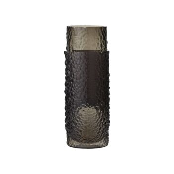 Váza AYTM Arura, čierna, výška 40 cm, šírka 34 cm, sklo