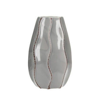 Váza Onda 19cm light grey, 11 x 19 cm