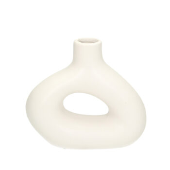 Váza Unico 16cm white, 17,5 x 6,5 x 18 cm